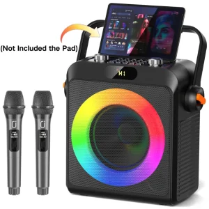 FanFun Bluetooth Karaoke Speaker with 2 Microphones